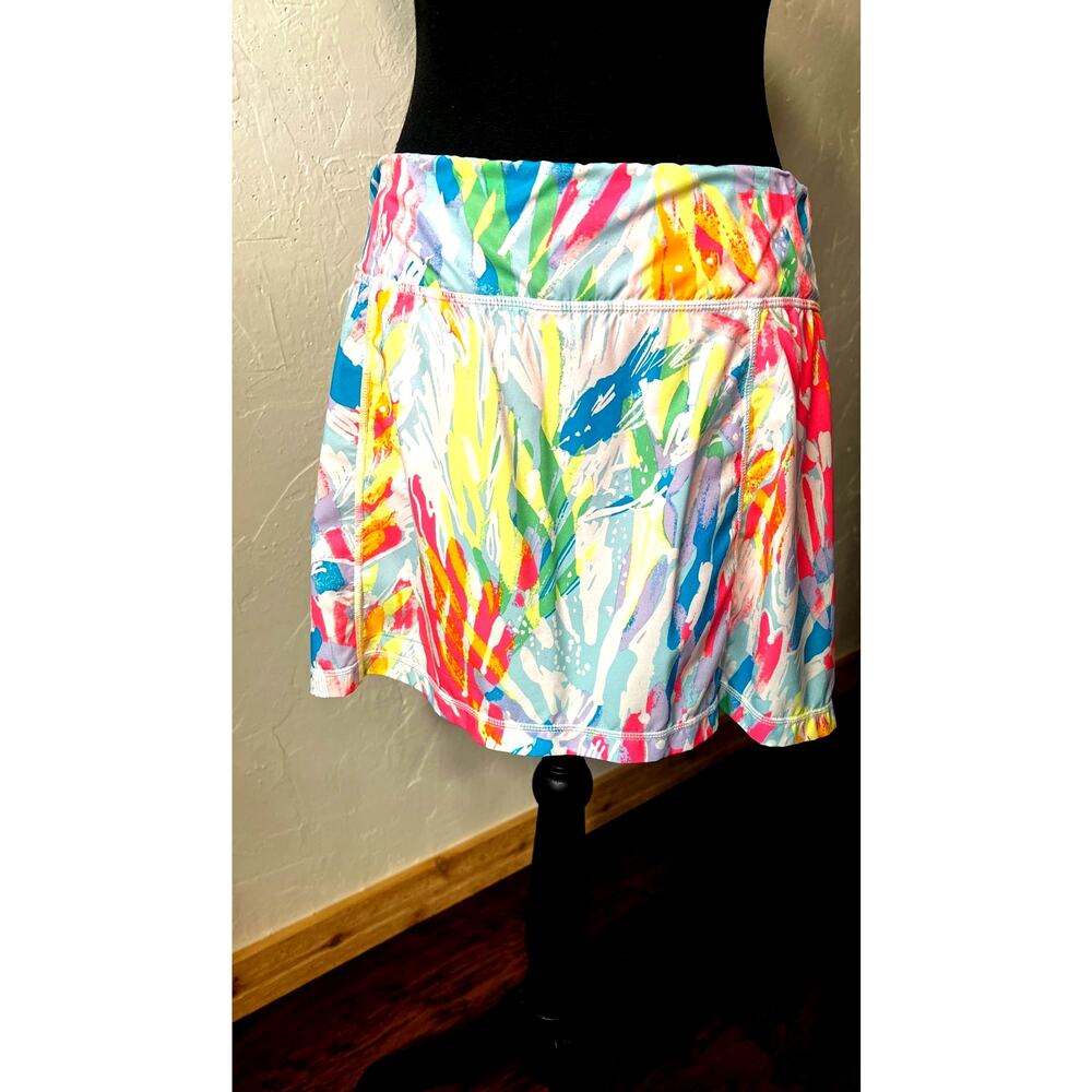 Lilly Pulitzer Josephine Luxletic Skort Sparkling Sands Women's Size M